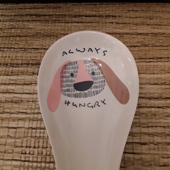 Farberware Melamine Spoon Rest Melamine White Multicolor Always Hungry Theme - Picture 3 of 5